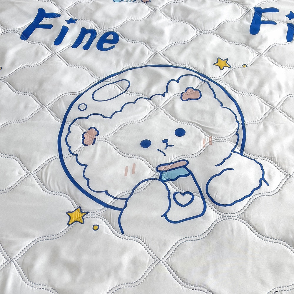 Summer Ice Quilt bedspreads comforter plaid blanket on the bed Quilt cover Duvets for 135 90 for single double bed