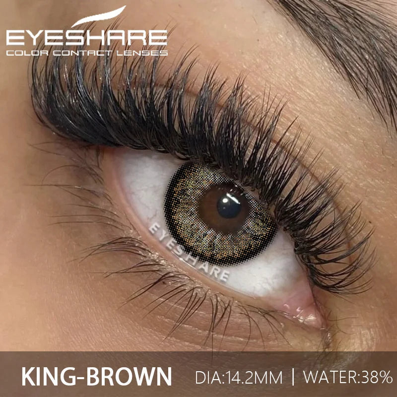 1Pair Fashion Color Contact Lenses for Eyes Blue Eye Contacts Cosmetic Green Contacts Yearly Brown Eye Lens Gray Lenses
