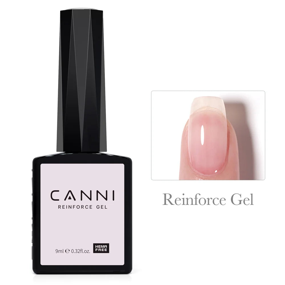 Nail Gel Polish HEMA FREE Translucent Jelly Gel Varnish Semi Transparent Super Glossy Ultra Consistency Round Shape Brush