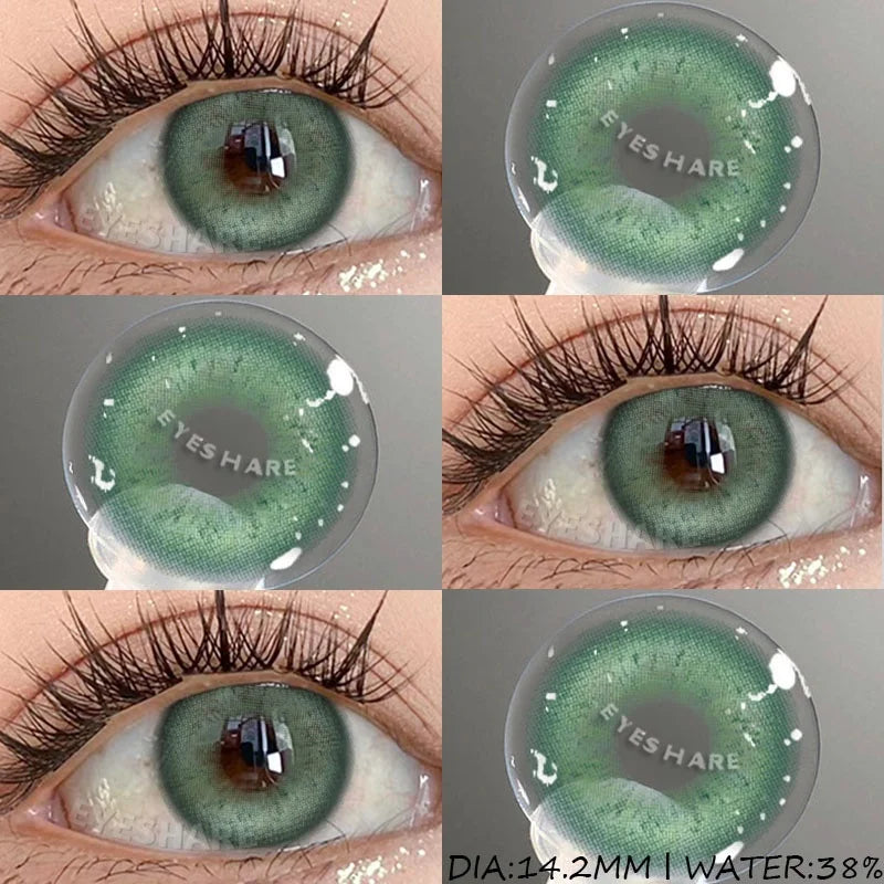 1 Pair Color Contact Lenses for Eyes Blue Eye Contacts Brown Natural Contact Lenses Gray Pupils Green Contacts Yearly