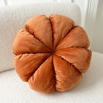 Nordic INS Style Pumpkin Pillow 40/45cm Round Yellow Cushion for Living Room Sofa Decoration Office Chair
