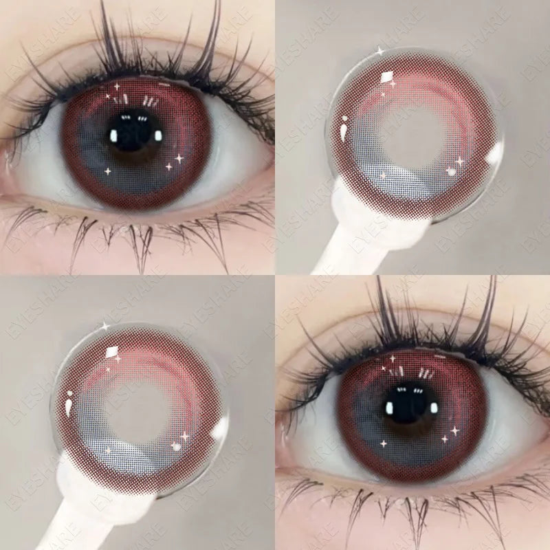 1 Pair Color Contact Lenses for Eyes Cosplay Red Color Lens Anime Purple Lenses Korean Lenses Big Eye Lens Blue Lenses