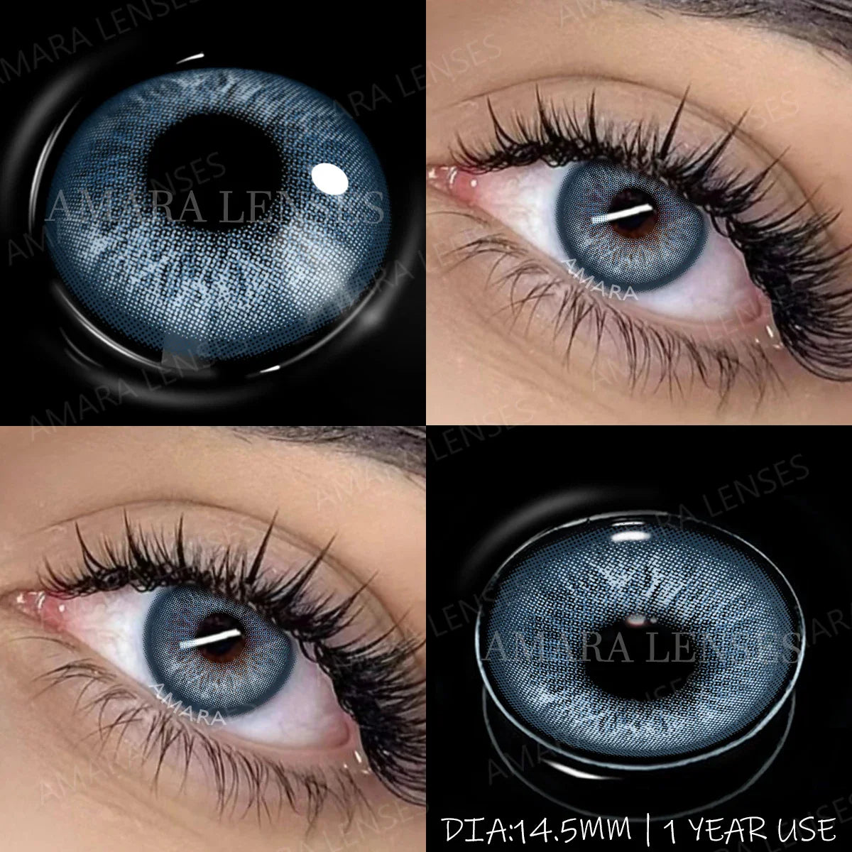 1 Pair NEW Colored Pupils Makeup Green Contact Lenses Beauty Women Colored Pupils Cosmetic Brown Natural Pupils
