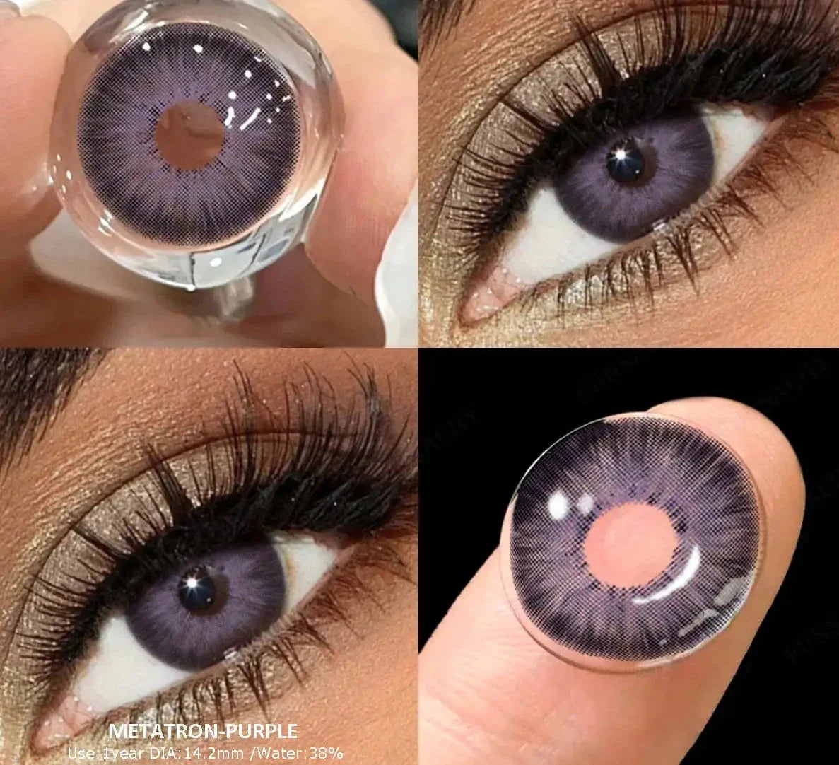 1Pair Colored Natural Contact Lenses Colorcon Beautiful Eye Lenses Cosmetics Green Lens Brown Cosmetics Contacts Lens