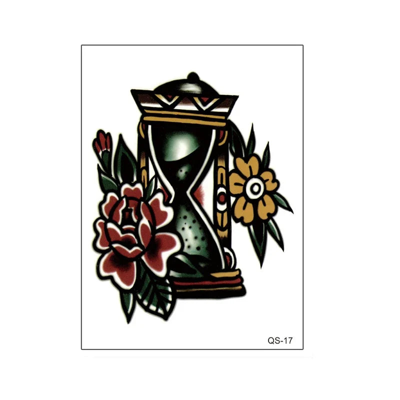 1pcs Hand Flower Rose Fake Tattoo Stickers Waterproof Temporary Tatto Body Art for Girl Women Men