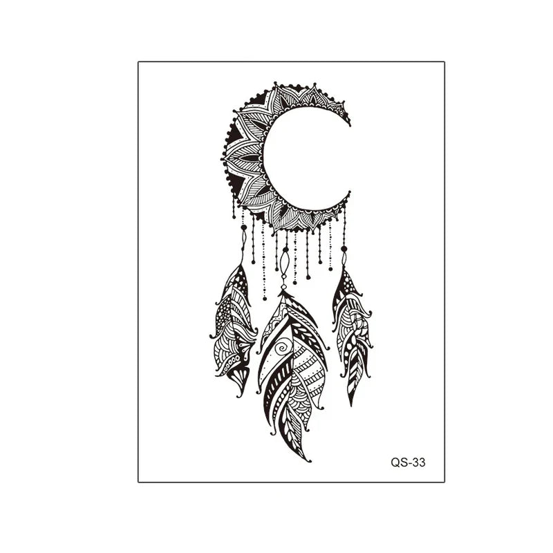1pcs Hand Flower Rose Fake Tattoo Stickers Waterproof Temporary Tatto Body Art for Girl Women Men