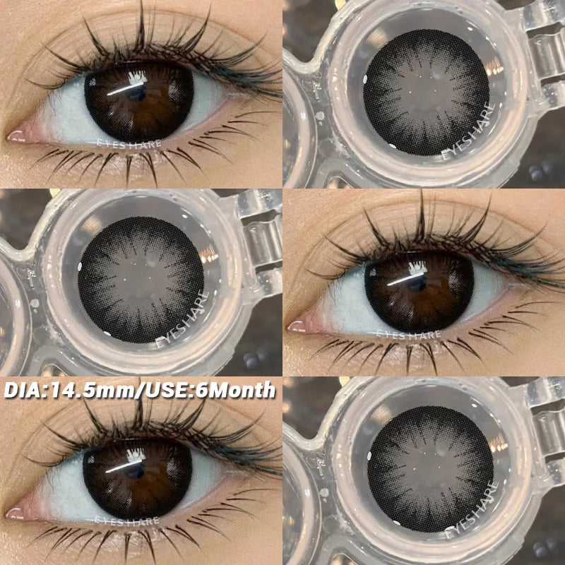 1 Pair Color Contact Lenses for Eyes Color Eye Lens Blue Eye Lenses Brown Lenses Gray Pupils Lens Yearly Green Contacts