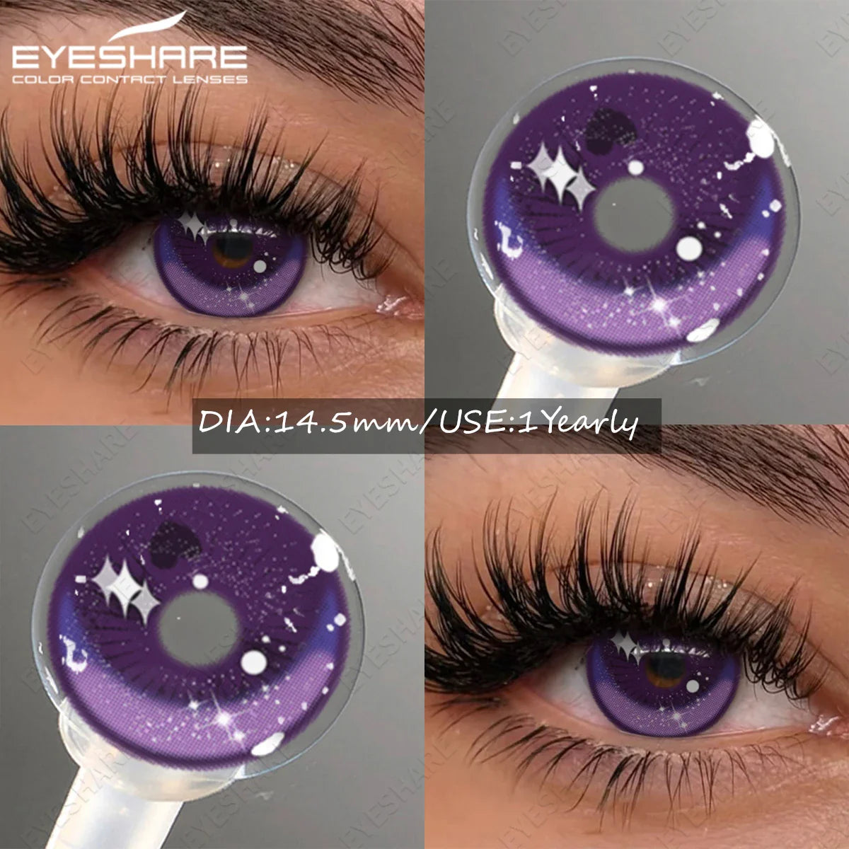 Color Contact Lenses for Halloween Vampire Cosplay Cosmetic Contact Lens Anime Lenses with Red Pupils for Parties Year