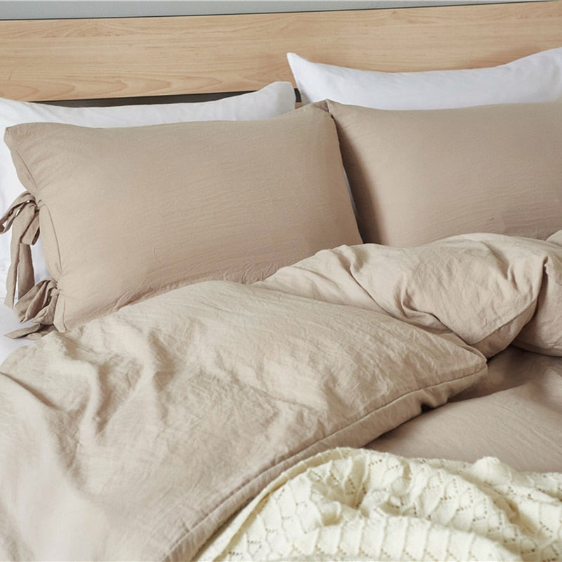 Bowknot Lace Up Duvet Cover Set Queen Butterfly Bowtie twin King Size Blanket Comforter Covers Soft Cozy Bed Sets