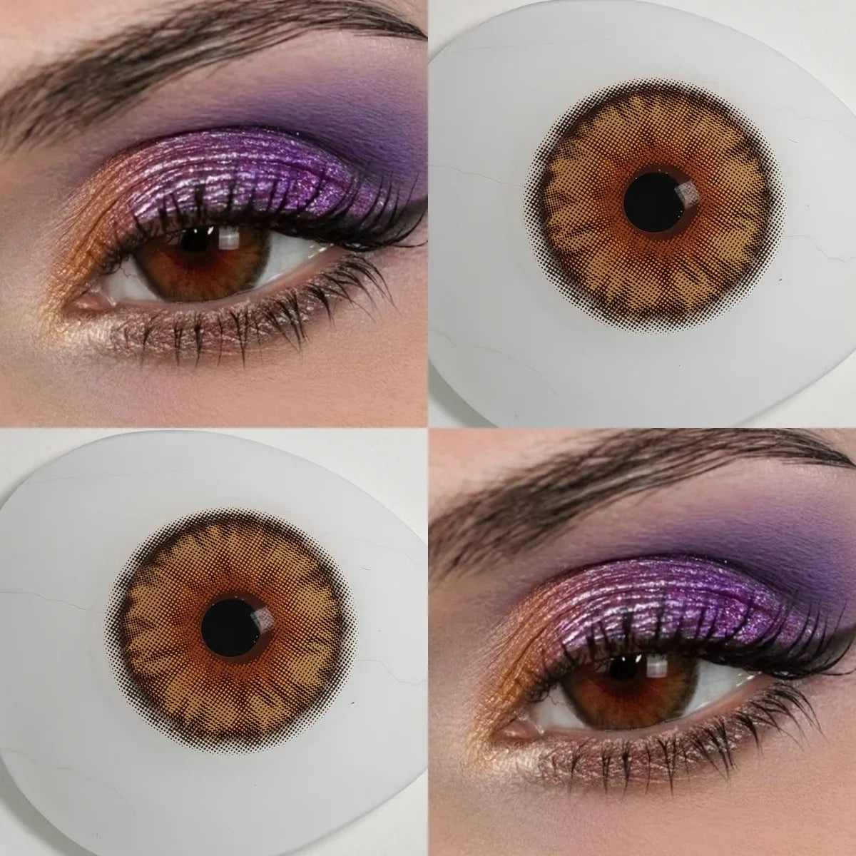 Blue Colored Contact Lenses 2Pcs Half Year 14.2mm Small Pupil Natural Cosmetic Lenses Daily Makeup For Women