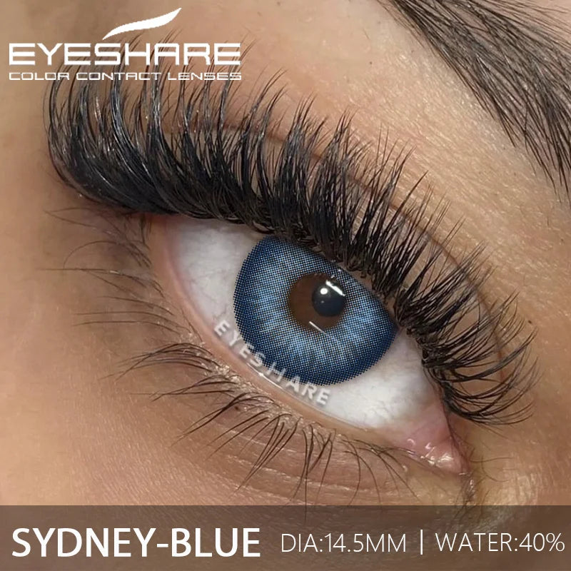 1Pair Fashion Color Contact Lenses for Eyes Blue Eye Contacts Cosmetic Green Contacts Yearly Brown Eye Lens Gray Lenses