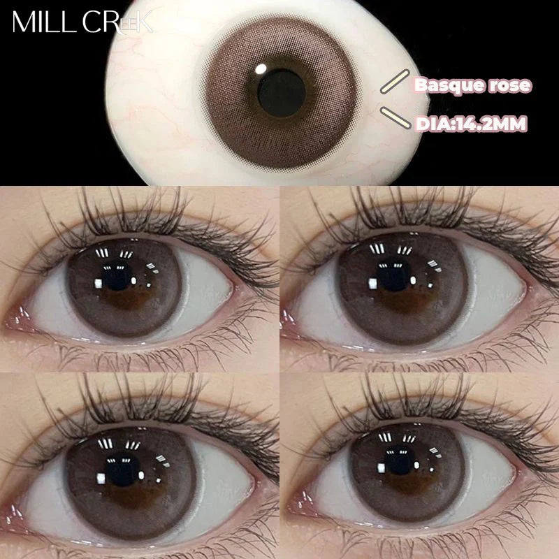 Myopia Contact Lenses for Eyes Color Prescription Korean Pupils Parkas Makeup Accessories 2pcs Beauty Contact Lenses Yearly Lens