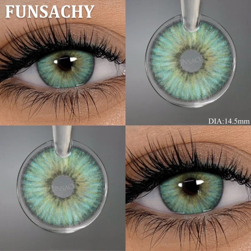 1 Pair Black Color Contact Lenses Brown Grey Beauty Soft Contact Lenses Yearly Fast Shipping Beauty Pupils Cosmetics