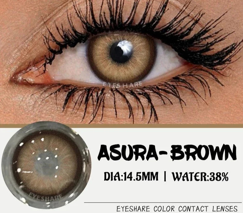 Natural Eye Colored Contacts Lenses 1pair Blue Eye Lenses Green Contacts Soft Beauty Makeup Gray Pupils Lenses Yearly