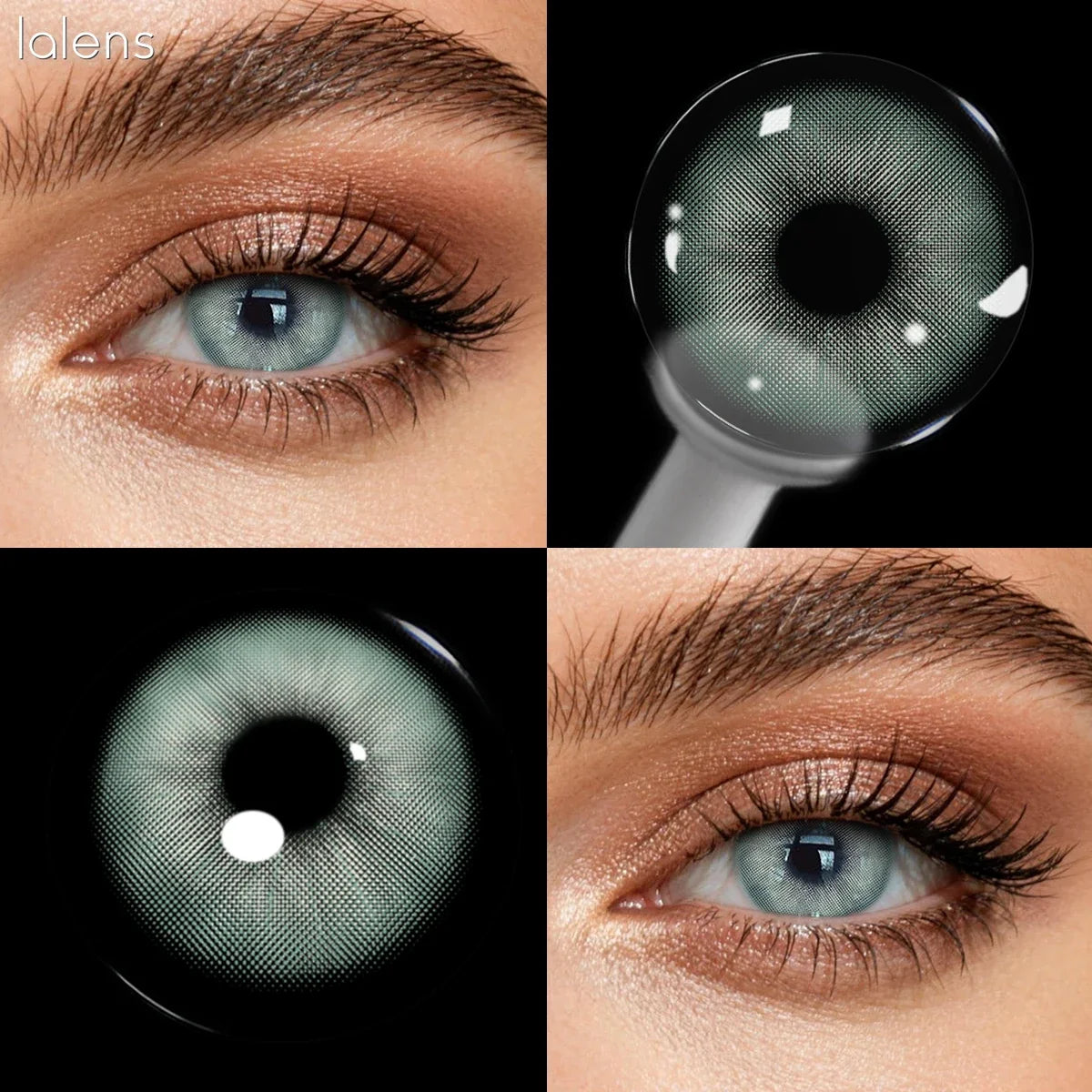 Rome Times Grey 14.2mm Small Pupil Natural Colored Contact Lenses Yearly Disposable Fashion Eye Contacts for Daily Makeup