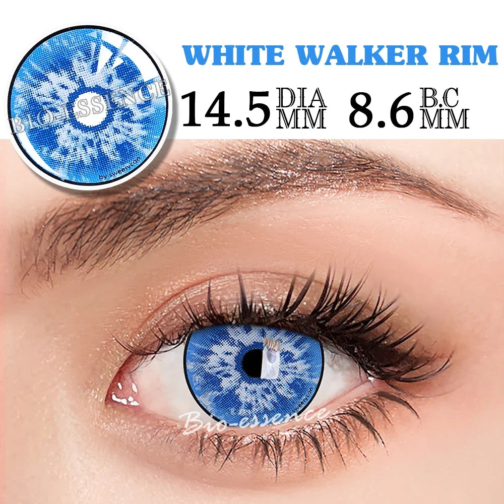 1 Pair Halloween Cosplay Contact Lenses Ai  Rubi Ruby Akuamarin Kana Cosplay Pink Lenses Purple Anime Lenses