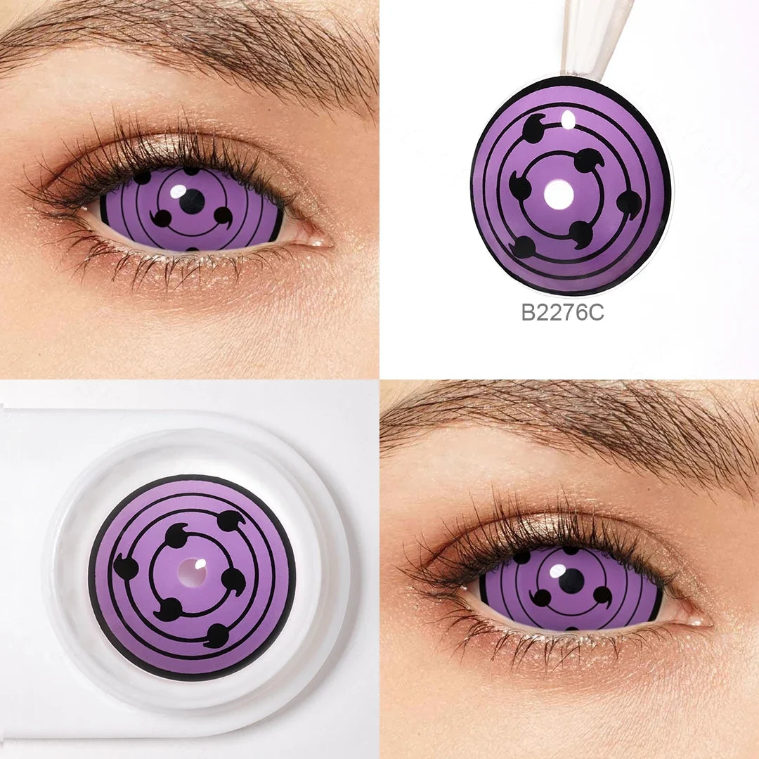 Yearly Use 22mm Full Eye Halloween Contact Lenses For Cosplay Contacts Lens Sharingan Contact Lenses Color Lenses 9.0mm