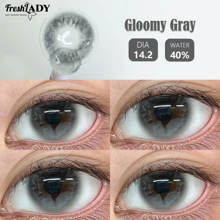 1 Pair Colored Contact Lenses Natural Brown Pupils Eyes Contact lenses Soft Contact Lenses 14.20mm