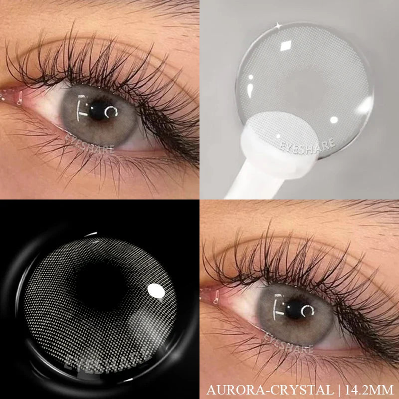 1 Pair Color Contact Lenses for Eyes Color Eye Lens Blue Eye Lenses Brown Lenses Gray Pupils Lens Yearly Green Contacts