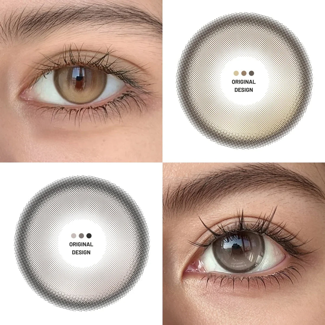 Natural Colored Contact Lenses 1 Pair Half Year 14.2mm Small Pupil Cosmetic Lens for Eye Beauty Accessories