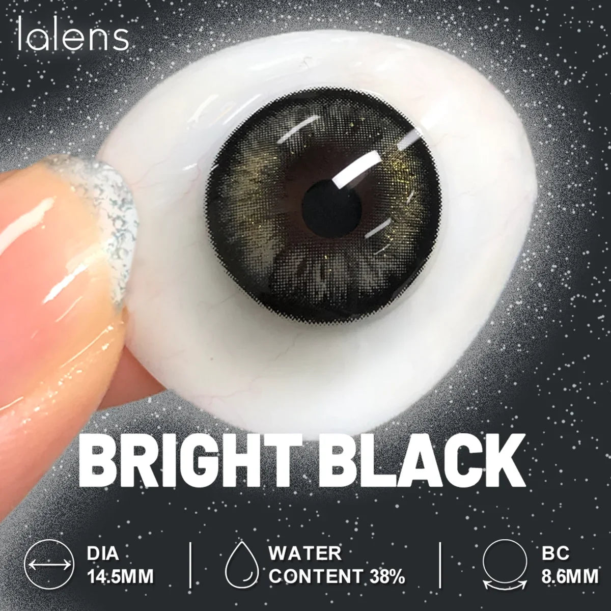 14.5mm Bright Grey Colored Contact Lenses Half Yearly Disposable Soft Lens for Daily Outfit Party Look Eye Beauty Makeup