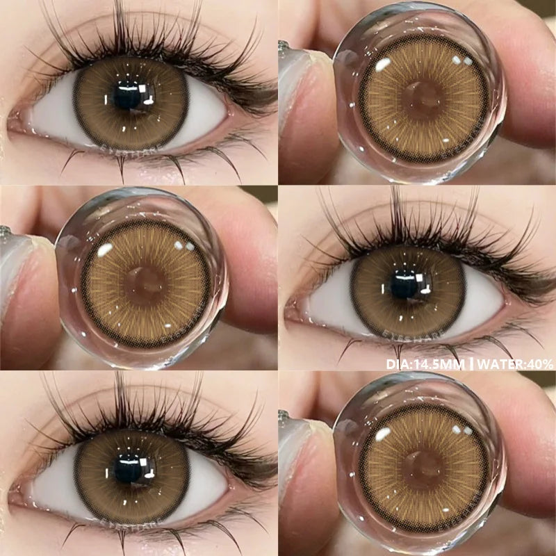 1Pair New Color Contact Lenses for Eyes Cosmetic High Quality Blue Lenses Green Contact Fashion Cosmetic Eye Contacts