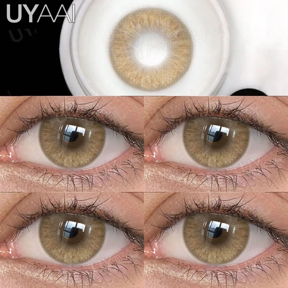 NEW Contact Lens Beauty Blue Lens 14.5mm Big Eyes Color Contact Lenses For Eyes Natual Pupils Cosmetic Lens Makeup Gray