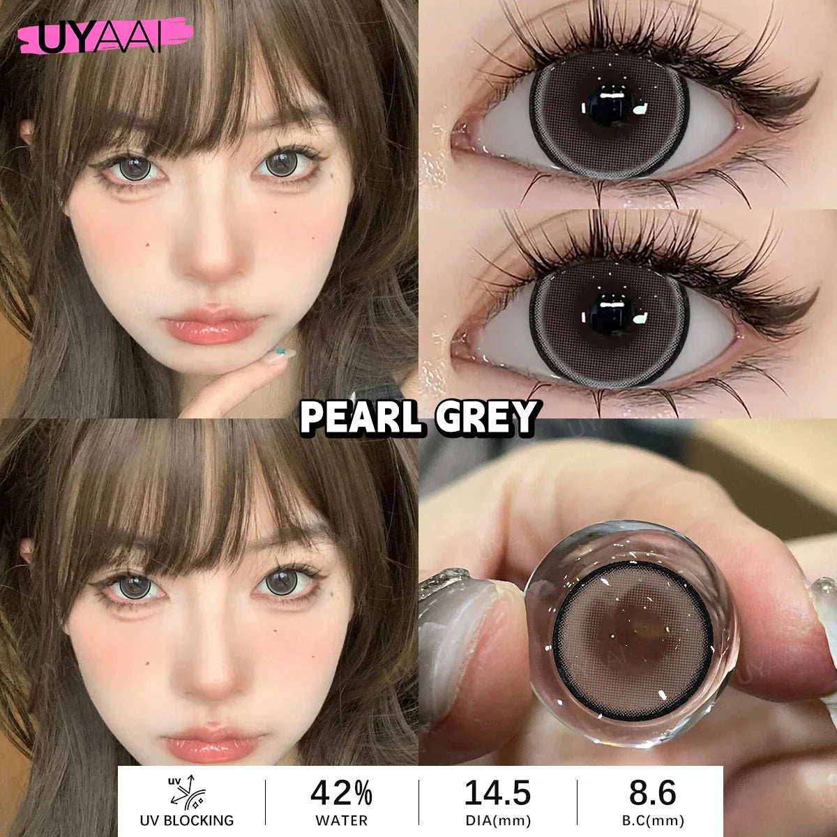 1 Pair Big Eye Color Lens Makeup Colorcon Brown Natural Color Eye Contacts Black Lenses y2k Korean Green Pupils