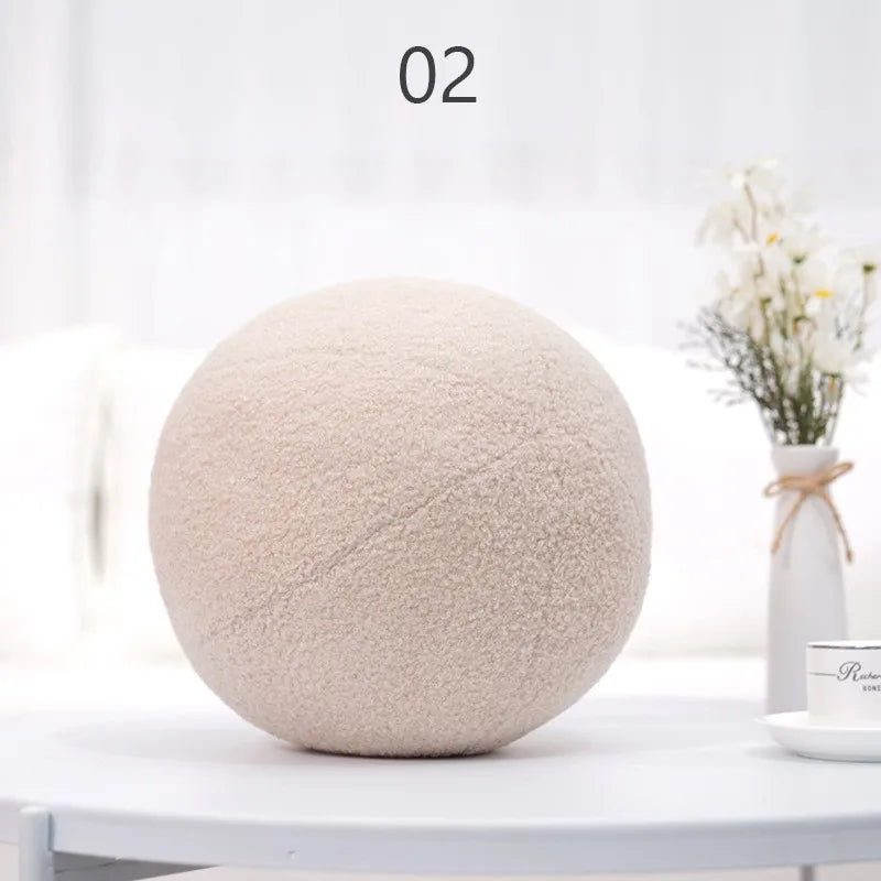 Nordic Style Spherical Pillow Stuffed Decoration Plush Sofa Bay Window Decoration Throw Pillow Soft Photography Prop New