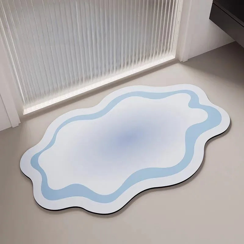 Dopamine Diatom Mud Bathroom Floor Mat Carpet Toilet Door Absorbent Quick Drying Anti Slip Foot Mat Kitchen Door Mat