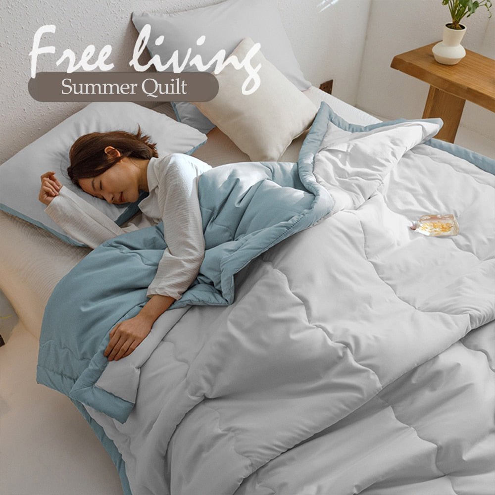 Summer Ice Cool Thin Quilt Comforter Soft Air conditioning Quilt/Duvet/Blanket Bed duvets 150 single bed quilt