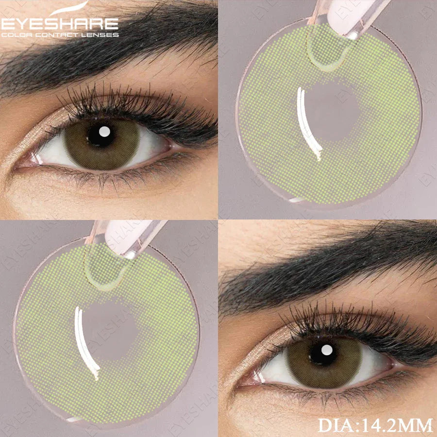 Blue Contact Lenses Colored Contacts for Eyes 1 pair Brown Eye Lenses Gray Lenses Yearly Cosmetic Makeup Eye Contacts