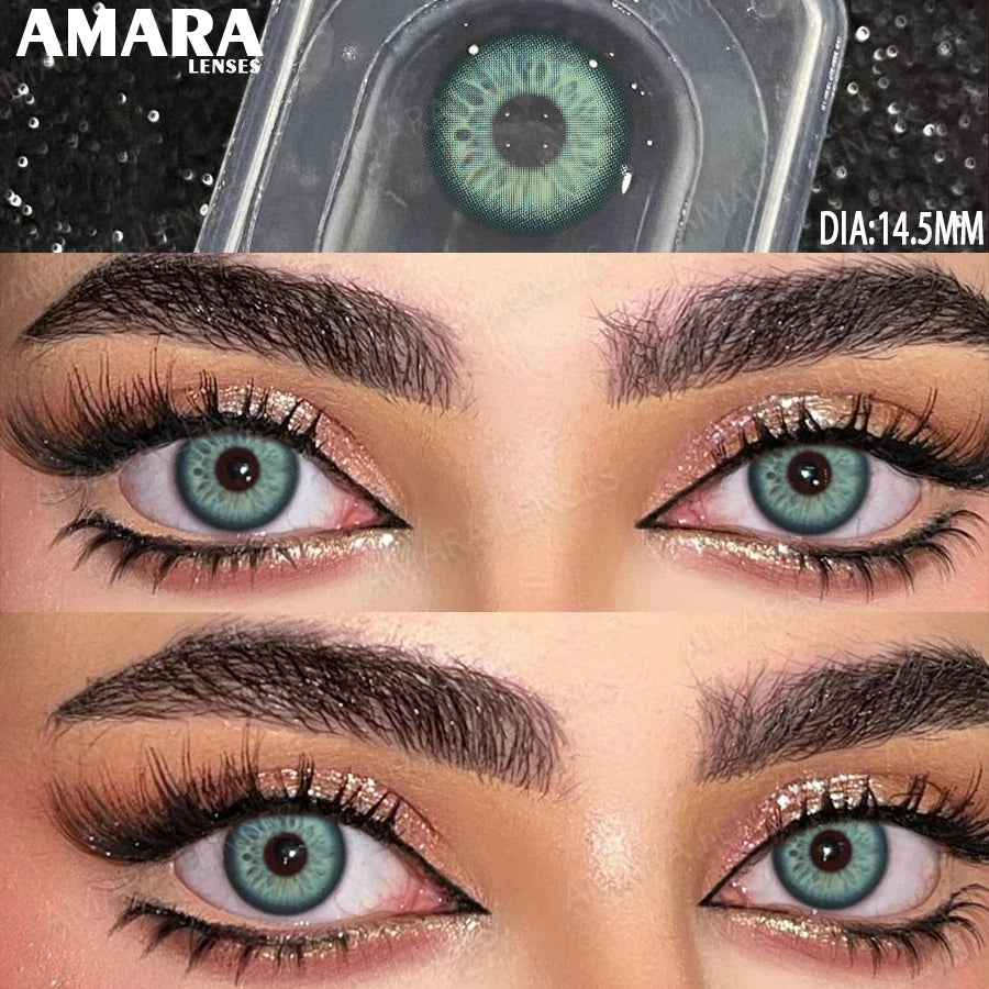 Norway Blue Contact Lenses Color Contacts for Eyes Brown Eye Lenses Gray Lenses Yearly Cosmetic Makeup Eye Contacts Yearly