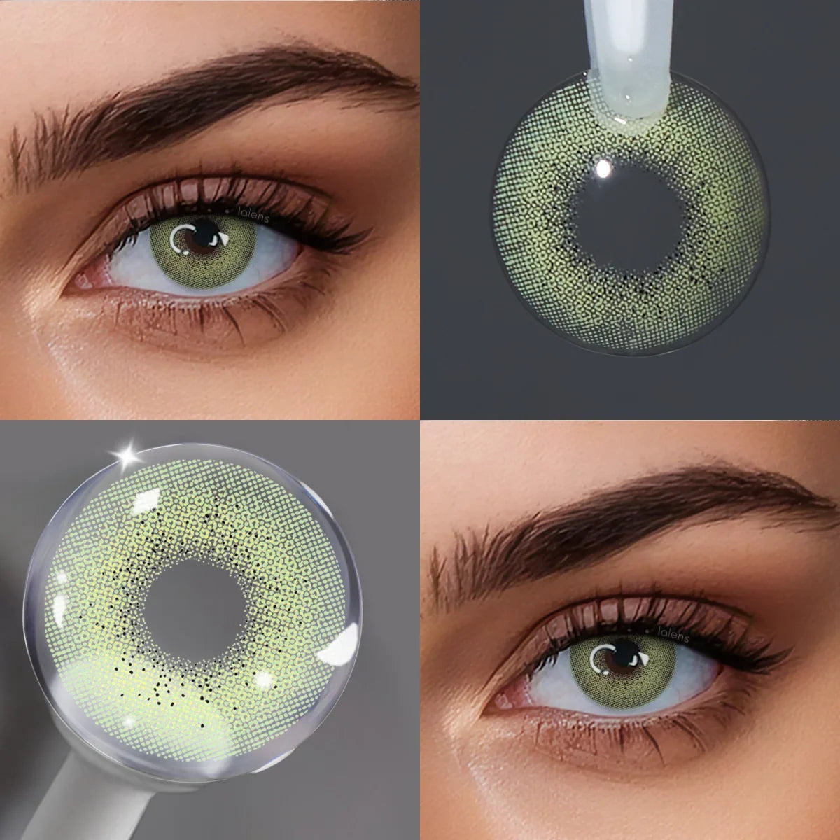 Natural Ocean Blue Half Yearly Colored Contact Lenses 14.2mm Small Pupil Eye Beauty Cosmetic Contacts For Daily Makeup