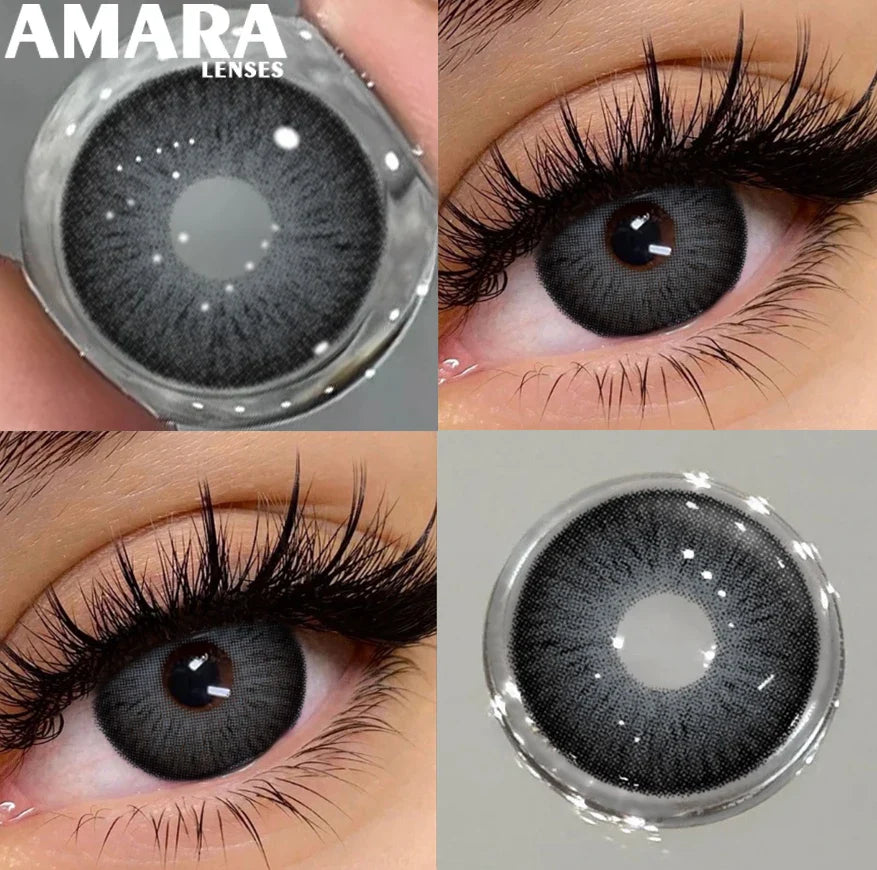 1 Pair Black Color Contact Lenses for Eyes 14.5mm Fashion Contact Lenses Brown Natural Contact Lenses Gray Soft Lens