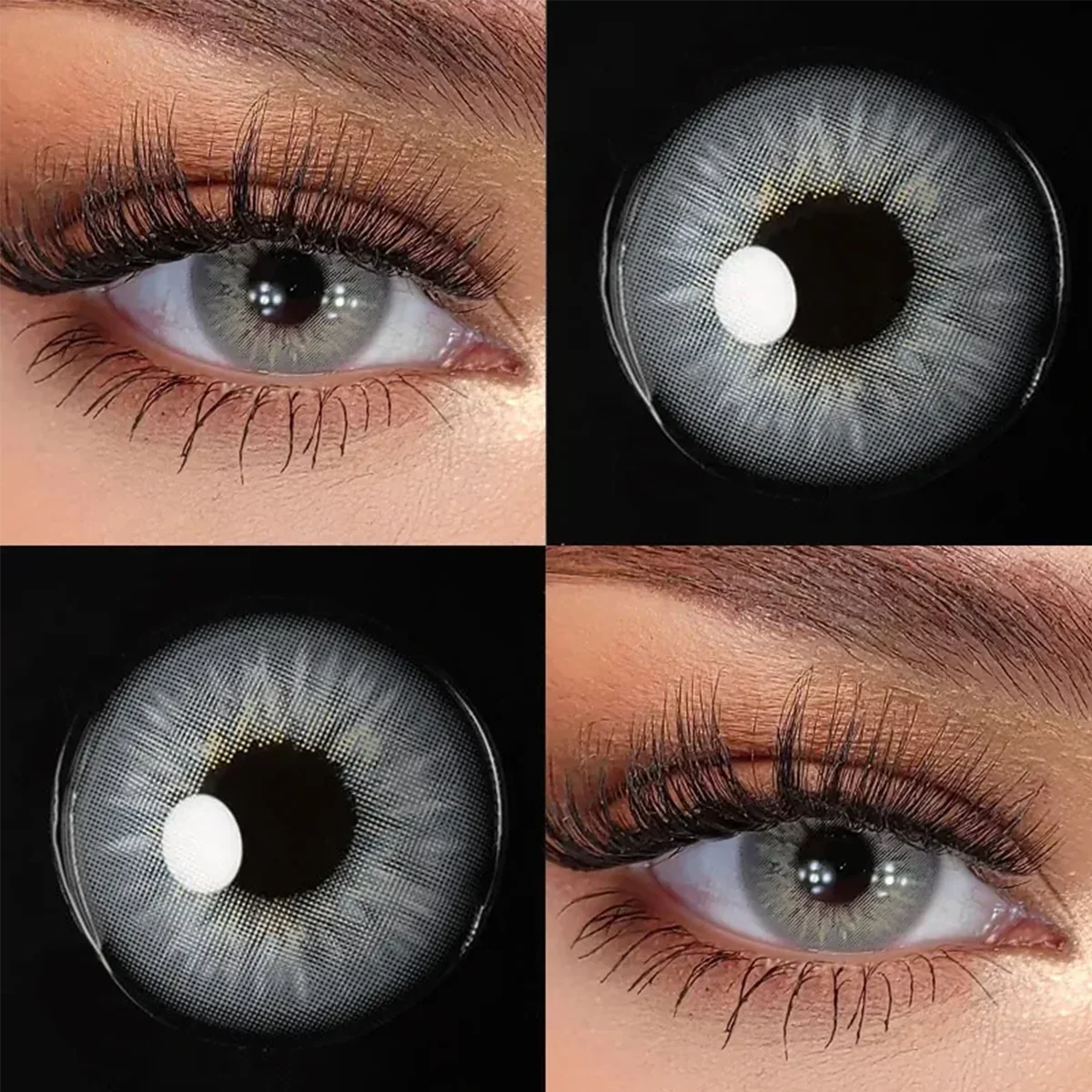 14.0mm Small Pupil Natural Sin Blue Green Colored Contact Lenses Half Yearly Soft Lens Fashion Cosmetic Eyewear Contacts