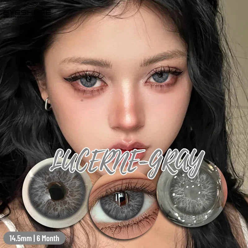 1pair Natural Colored Contacts Lens Blue Lenses Green Contacts Soft Beauty Makeup Pupils Brown Contact Lenses for Eyes