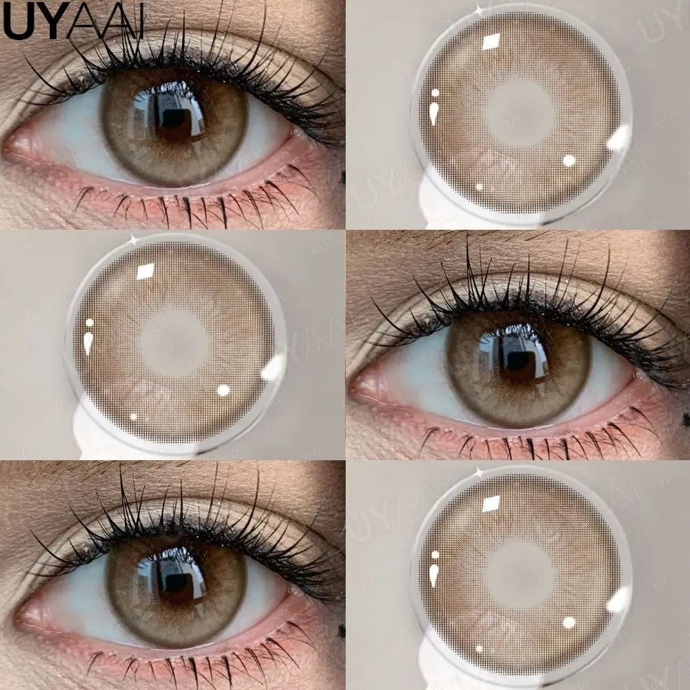 Colored Contact Makeup Natural Brown Eye Lenses Lovesick Series Cosmetics Gray Lenses Woman Makeup Green Beauty Contacts