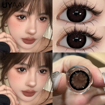 1 Pair Big Eye Color Lens Makeup Colorcon Brown Natural Color Eye Contacts Black Lenses y2k Korean Green Pupils
