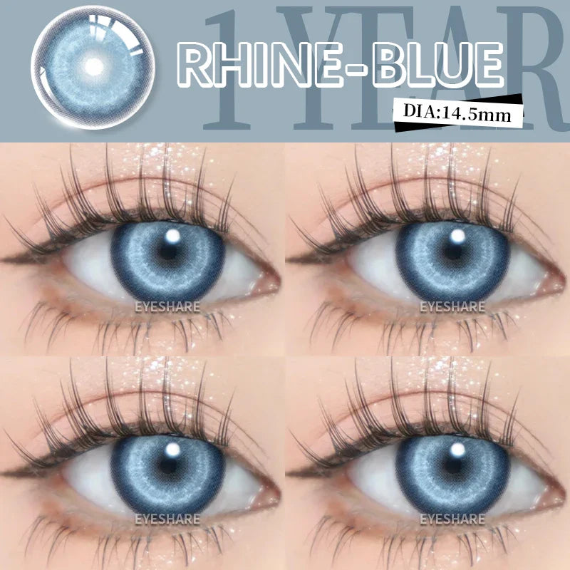Helloween Hot Selling 2pcs Colored Contact Lenses Green Eye Lens Yearly Cosplay Blue Makeup cosplay Anime Accessories