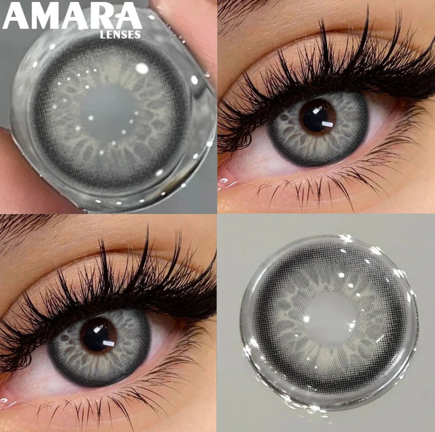 1 Pair Black Color Contact Lenses for Eyes 14.5mm Fashion Contact Lenses Brown Natural Contact Lenses Gray Soft Lens