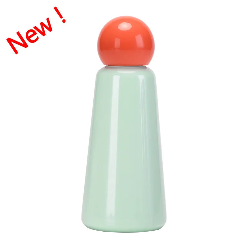 500ML INS Thermos Cup For Childrens Double Stainless Steel Vacuum Flasks Outer Camping Sports Drinkware Student's WATER BOTTLE