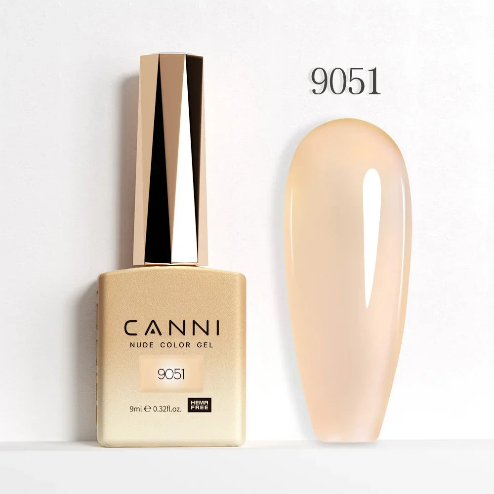 Nail Gel Polish HEMA FREE Translucent Jelly Gel Varnish Semi Transparent Super Glossy Ultra Consistency Round Shape Brush