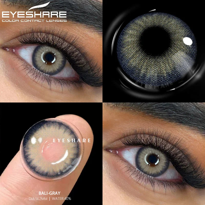 1pair New Colored Contact Lenses for Eyes Green Eye Lenses Blue Lenses Gray Pupis Lens Brown Contacts Yearly Eye Lens