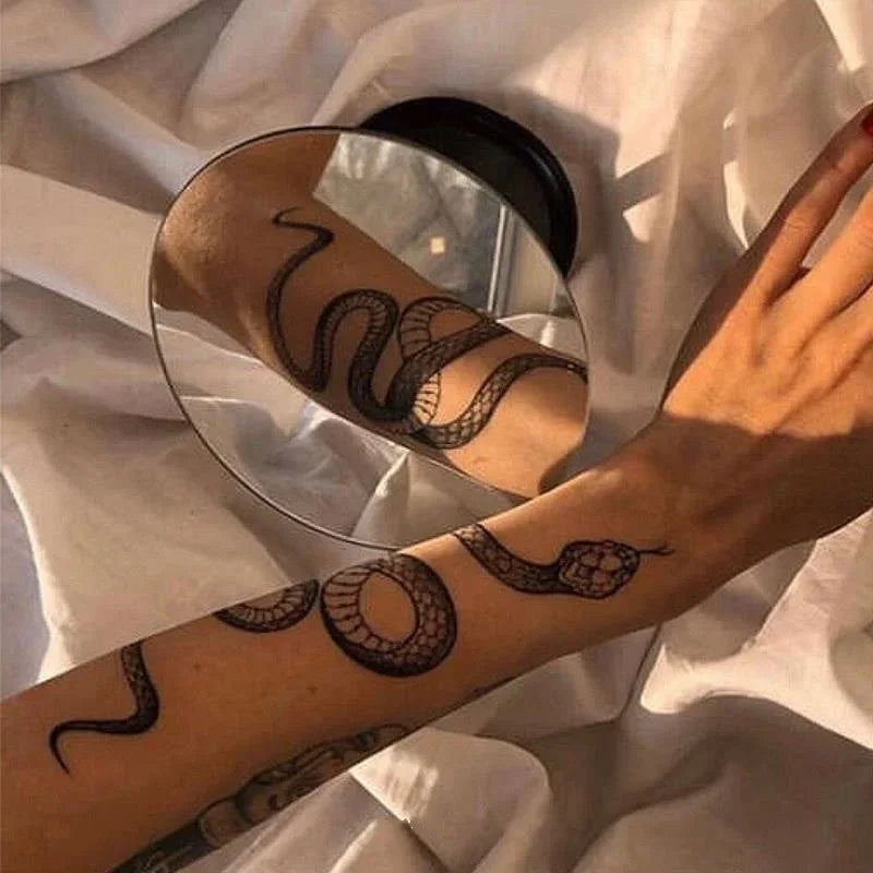 1 sheet Snake Tattoo Stickers Unisex Temporary Tattoo Waterproof Fake Tattoo 2-5 Days