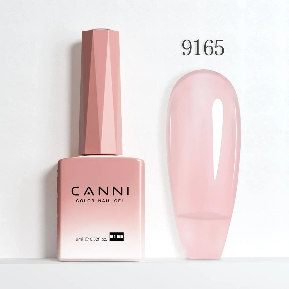 Nail Gel Polish HEMA FREE Translucent Jelly Gel Varnish Semi Transparent Super Glossy Ultra Consistency Round Shape Brush