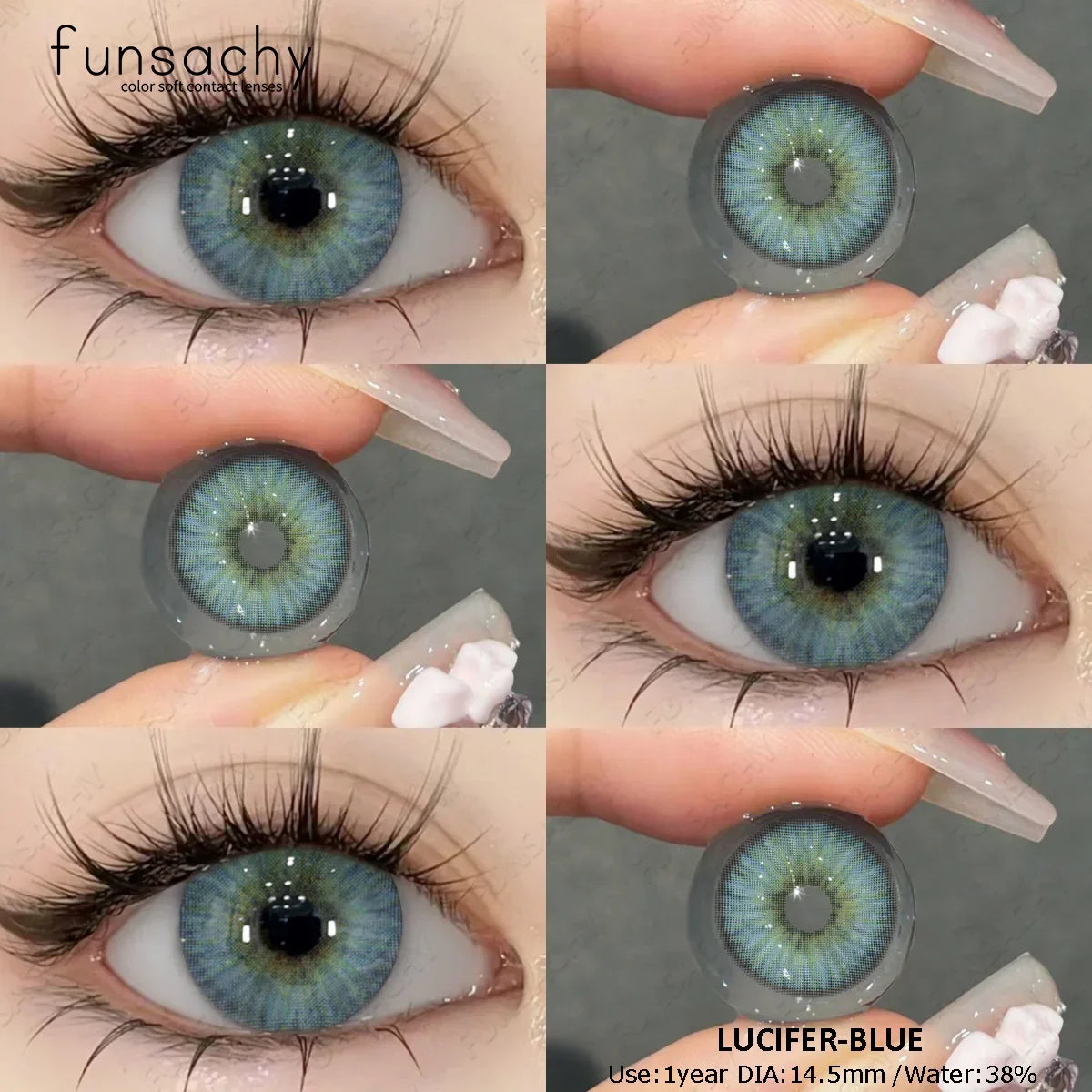 0~-8.00 Degree 1 Pair Myopia Colorcon Korean Lenses Color Prescription Contact Lenses Brown Natural Eye Contacts Lens