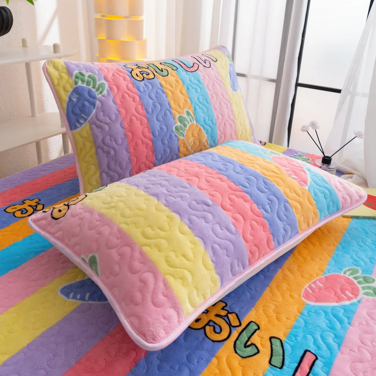 Quilted Cotton Milk Velvet Pillow case Household 48x74cm Pillow Core Inner Liner Protective Cover Thicken Envelope Pillowcase