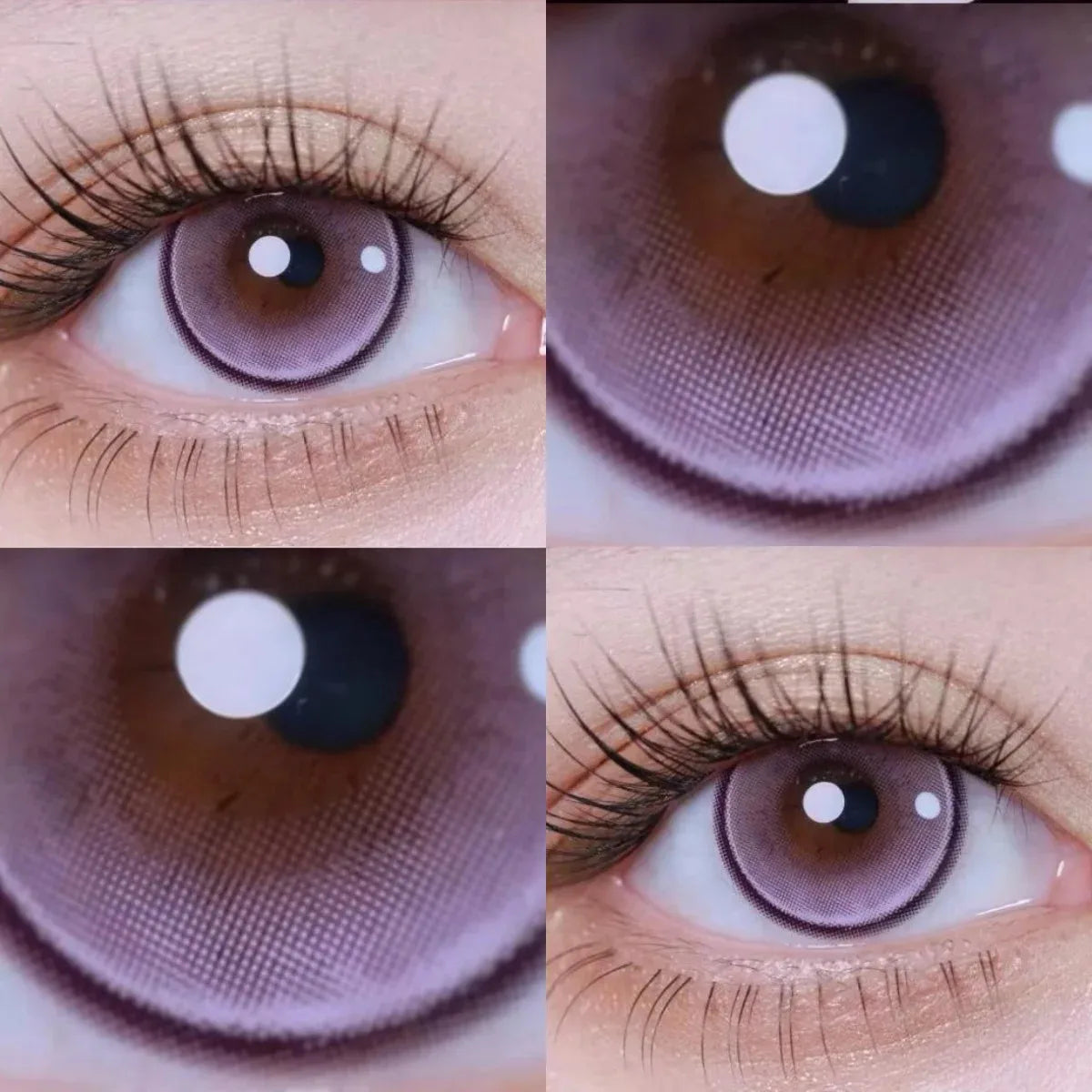 Eyes Color Contacts Colored Contact Lenses Lens Small Pupil Enlarge Beauty Violet 14.2mm 2Pcs 6 Months Half Year Use