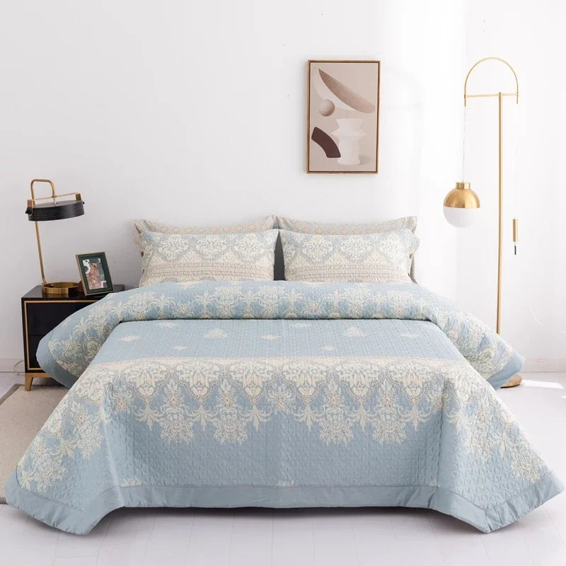 100% Cotton Quilted Bed Cover Set 3pcs/Set
